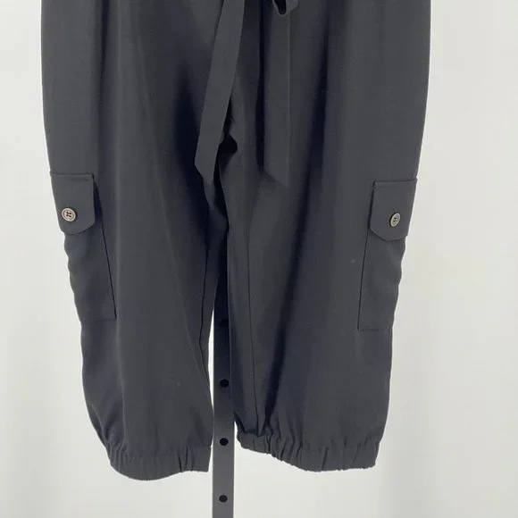 Cache Strapless Cargo Romper Jumpsuit Small Womens Capri Pant Suit Chest Pockets - Picture 5 of 8